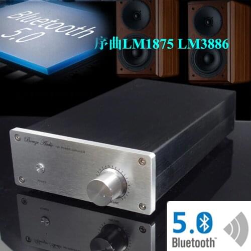KYYSLB 220V 68W*2 CSRQCC3008 Bluetooth 5.0 LM1875 LM3886 Amplifier 2 Channel HIFI 30W*2 LM1875 LM3886 Power Amplifier 4-8 Euro