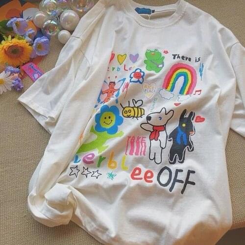 Funny Hip Hop Graphic Tee Pure Cotton T Shirts 2021 Summer Casual O-neck Short Sleeve Black White T-shirt Ropa Plus Size Mujer