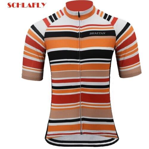 Women Color stripes cycling jersey short sleeve summer bike wear road woman jersey cycling clothing bicycle clothes schlafly