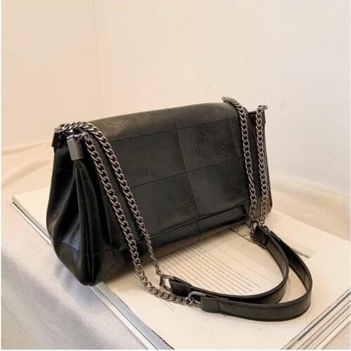 Elegant Female Flap Crossbody bag 2020 Fashion New High quality PU Leather Womens Designer Handbag Chain Shoulder Messenger Bag