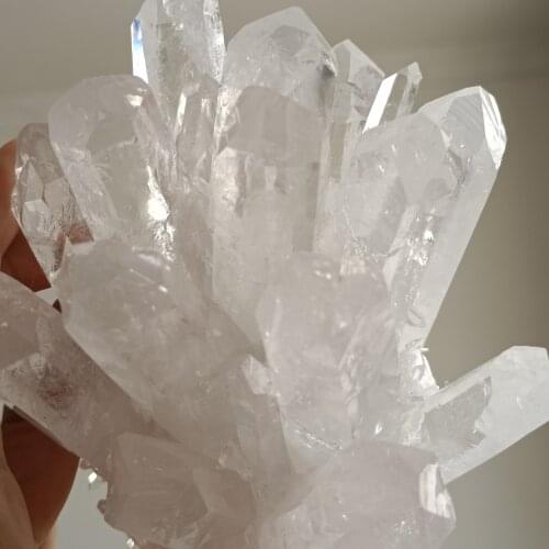 1pc Natural Raw Quartz White Clear Crystal Cluster Healing Stones Crystal Point Specimen Home Decoration Raw Crystals Minerales