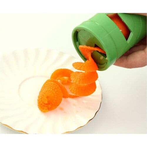 1PC New Vegetable food chopper Spiral gadgets VEGGIE TWISTER Spiral Cutter Slicers Kitchen aid Tool Garnish Salad peeler KX 002