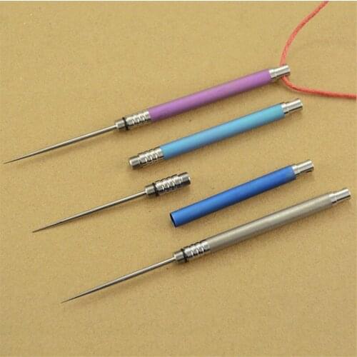 1PC EDC Portable Ultralight Mini Titanium Alloy Toothpick Toothpick Holder Set Outdoor Tools Camping Equipment Tableware