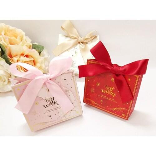 10pcs Upscale European Candy Bag French Thank You Wedding Favors Gift Box Package Birthday Party Favor Bags Chocolate Boxes
