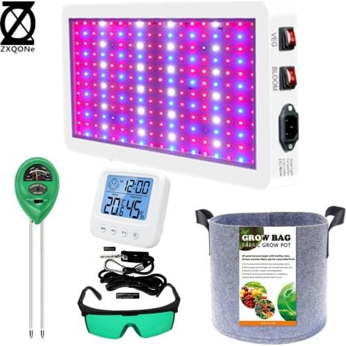 1000W /3000W Led Grow Light Grow Box kit Grow With Led Light Glasses PH Meter Thermometer Hook For Indoor Grow tent plant Grow