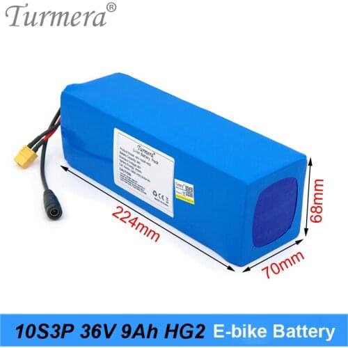 18650 HG2 3000mAh 30A Battery Li-ion Battery 36V 9Ah 10S3P with 10S 15A Balance Board for 36V E-bike & E-scooter Battery Turmera