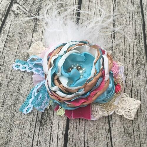 Free ShippingFlower Girl Headband Kids Hair Accessories Photo Prop