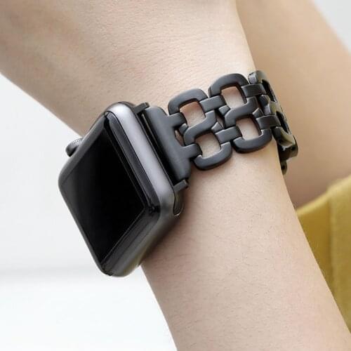 Stainless Steel Watchband Jewelry Bangle for iWatch Apple Watch 38mm 42mm 40mm 44mm Series 1 2 3 Lady Band Women Strap Wrist Bel