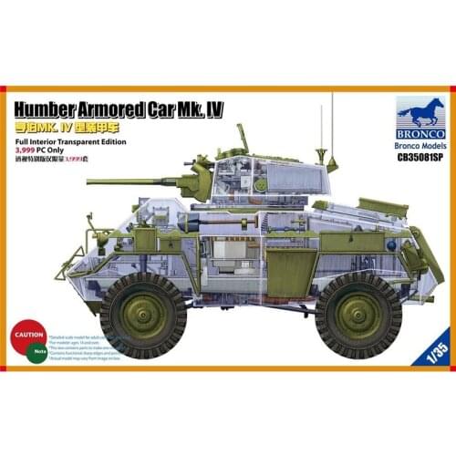 BRONCO CB35081SP 1/35 Humber Armored Car Mk. IV (Limited Edition) - Scale Model Kit