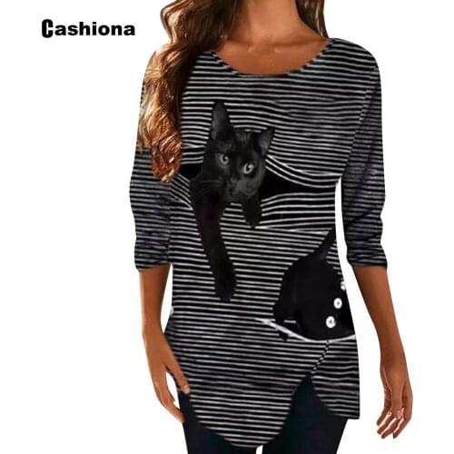 Женские полосатые футболки Cashiona China At AliExpress