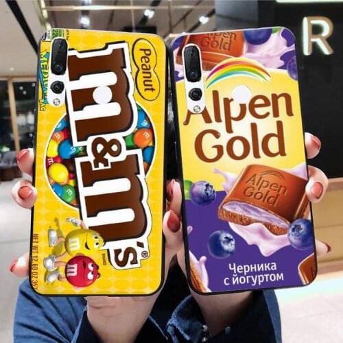 Chocolate Candy Heart Pattern Phone Case Huawei Y6P Y8S Y8P Y5II Y5 Y6 2019 P Smart Prime Pro