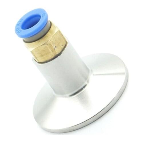 8mm Hose Tube Push In Fitting x 25.4mm Ferrule OD 304 Stainless Steel Sanitary Connector Pipe Fitting Fit 0.5" Tri Clamp