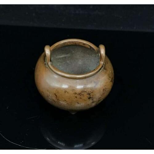 Collection China Ming Dynasty Xuande Year Bronze Jar Shape Small Incense Burner