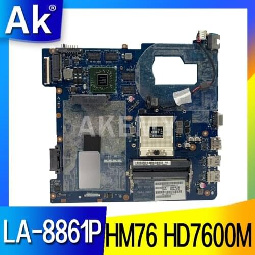 LA-8861P BA59-03541A BA59-03397A Laptop Motherboard For Samsung NP350 NP350V5C 350V5X QCLA4 HM76 DDR3 HD7600M