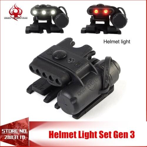 Night-Evolution Helmet Light White&Red IR Light FAST MICH Military Tactical Helmet Flashlight NE05003