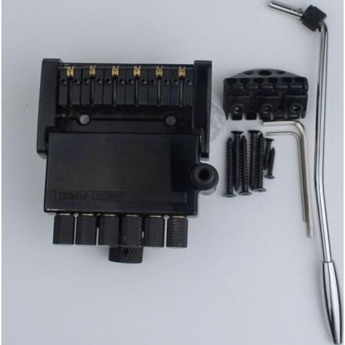 Black 6 String Tremolo Bridge Tailpiece for Headless Guitar Accessories
