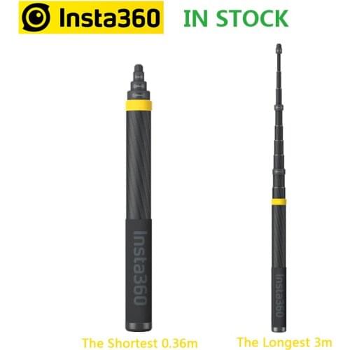 IN STOCK Insta360 Carbon fiber 3 Meters Extended Edition Invisible Selfie Stick for Insta 360 ONE X2 /ONE R /ONE X Accessories