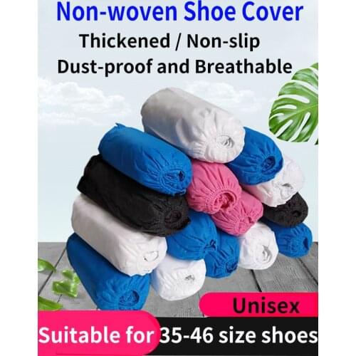 Reusable Shoe Covers New Non-woven Shoe Cover Household Thick Washable Shoes Covers Non-slip Non-disposable Guests Family Tools