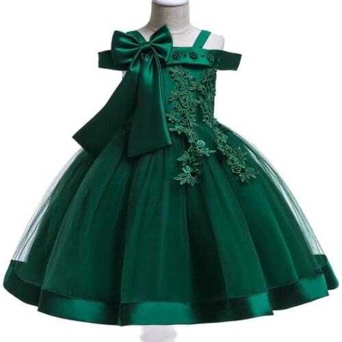 Flower Girls Dress Princess Wedding Party Dresses Children Kids Prom Gown Vestidos Formal Baby Christmas Children Clothing