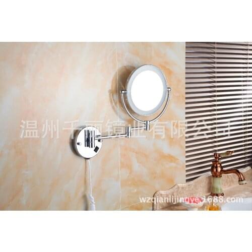 Factory direct copper mirror with LED wall mirror round