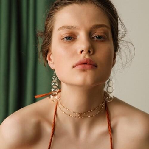 Super Brief Fashion Artsy Bulbs Dangle Earrings For Women Cool Glass Ball Long Earrings Girls Bijoux