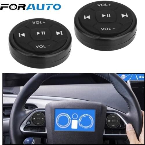 Universal Remote Control Button Car Kit Styling Wireless Bluetooth Car Steering Wheel for Android IOS 5 Keys Media Volume Button