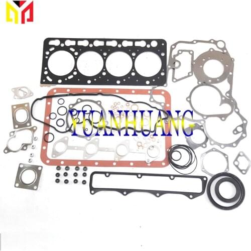 V3300 V3300-12V Engine Full Gasket Kit Overhual Set For KUBOTA Excavator Tractor Diesel Cylinder Head Valve Seal