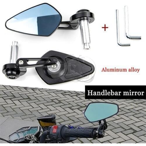 Universal 7/8" 22mm Rear View Handle Bar End Side Rearview Mirrors fit for Z900 Z750 Z1000 Z800 NINJA 650 400 H2 EX300 W800 ZZR