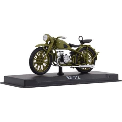 1/24 alloy die-casting Soviet lightweight motorcycle opposed engine M-72 early version Red Army iron horse light armor
