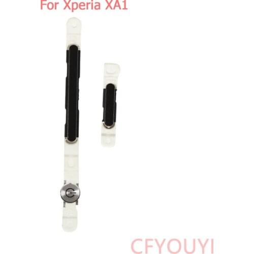 1SET For Sony Xperia XA1 Power And Volume Key Button Side Key Replacement Part - Black color