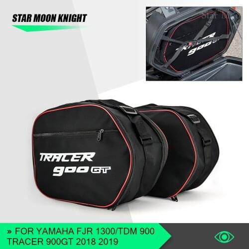 1 pair Motorcycle side luggage bag saddle liner bag for Yamaha TRACER 900GT CITY FJR 1300 / TDM 900 TRACER 900 GT 2018-2019