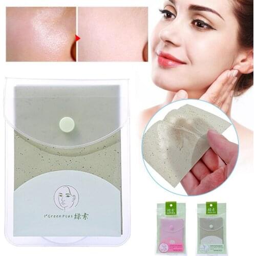 1Pack=160pcs Portable Summer Protable Oil-absorbing Facial Paper Oil Control Wipes Unisex Face Clean Pores