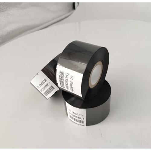 35x122m sealing machine Black color hot coding ribbon