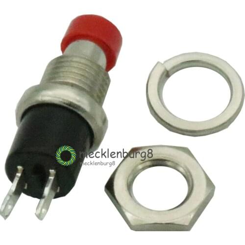 5PCS Red Lockless ON/OFF Press the reset switch PBS-110