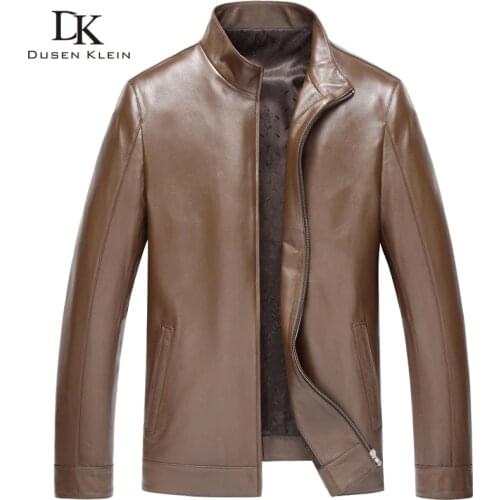 Promotion Genuine Leather coats for men 2018 New Spring Outerwear Slim/Simple Business Style/Sheepskin leather jacket DK6608A