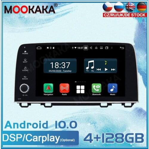 Android 10 For Honda CRV 2017+ Car Multimedia Player GPS Navigation Head Unit Auto Radio Stereo Tape Recorder Carplay