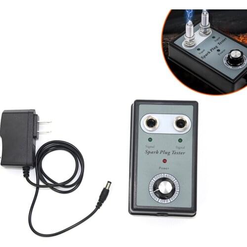 Car Spark Plug Tester Automotive Diagnostic Tool Double Hole Detector 12V Gasoline Vehiles Ignition Analyzer