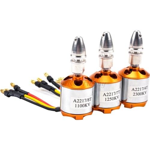A2217 2217 1100KV / 1250KV / 2300KV RC Brushless Outrunner Motor for 4 Axis UFO RC Fixed Wing Plane Helicopter Multi Quadcopter