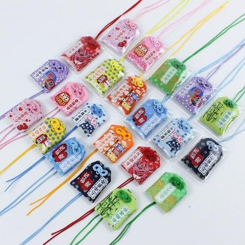 Omamori Pray Fortune Beauty Amulet Health Safe Transparent Wealth Bag Guard Talisman Pendant Keychain Couple Gift