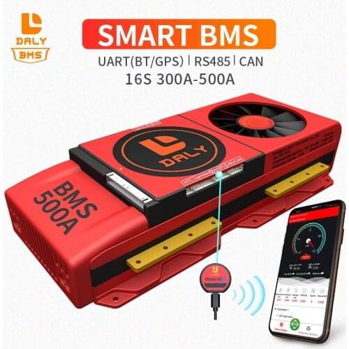 Smart BMS 16S 48V 300A 400A 500A Bluetooth 485 to USB device CAN NTC UART software 3.2V Lifepo4 Battery protection Board BMS