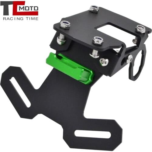 TCMOTO Motorcycle License Plate Frame Holder for Kawasaki Z900 Z 900 2017 2018 2019 2020 Fender Bracket With Plate light z900