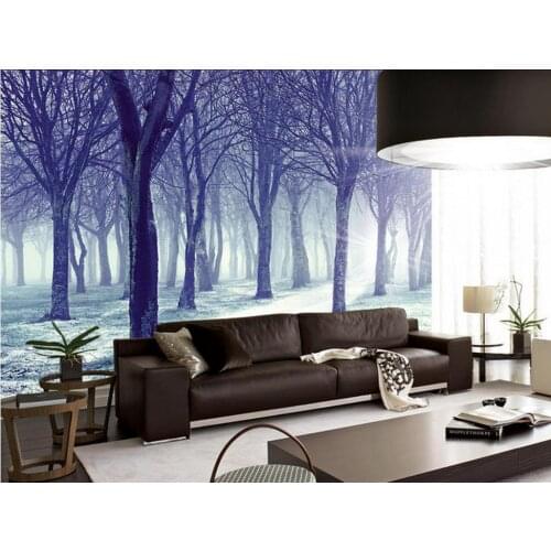 Forest landscape backdrop photo wall murals wallpaper 3d stereoscopic wallpaper living 3d wallpaper