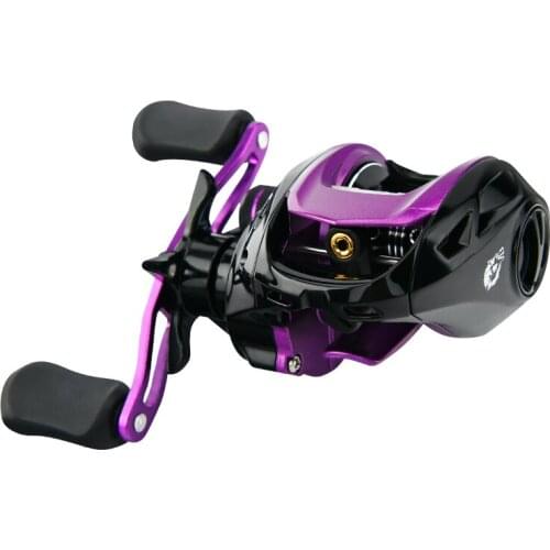RedWolf lightning Baitcasting Fishing Reel 5+1BB 7.2:1 5KG Max Drag PDP Lightweight Resin Body Side Cover Saltwater Casting Reel
