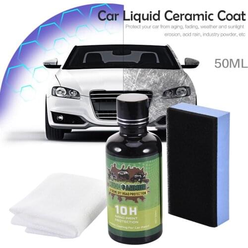 10H Ceramic Car Coating Liquid Glass Waterproof Nano Ceramic Car Paint Care Anti-scratch 50ml Super Hydrophobic Coat