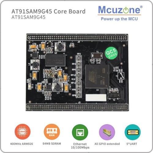 MDK9G45 Core Board, AT91SAM9G45 400MHz CPU, 64MB DDR2, LCD, Ethernet ISI