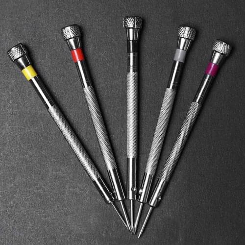 5pcs 0.8-1.6mm Flat Tip Blade Head Watch Repair Screwdriver Mobile Phone Screwdriver Set Repair Tool