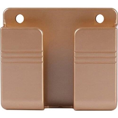 Wall Mounted Organizer Storage Box Remote Control Mounted Mobile Phone Plug Wall Holder Charging Multifunction Holder Stand