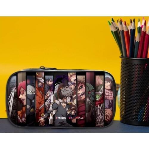 New Chidren Girls Cartoon Anime My Hero Academia Pen Bags Women Zipper Makeup Bag Pencil Case School Office Supply Pencilcase