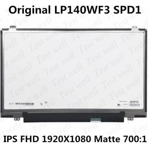Original IPS Matrix for LG 14'' display LP140WF3-SPD1 LP140WF3 SPD1 Matte 30Pin FHD 1920X1080 LP140WF3 (SP)(D1) Panel