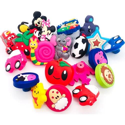 Variety Cartoon Drawer Knob Protective Soft Wardrobe Cupboard Cabinet Handle Door Pulls for Kids Room Furniture Decor